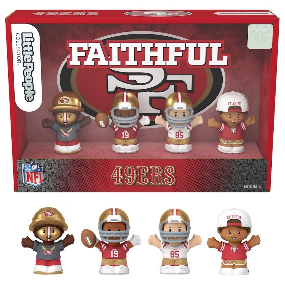 NIB Fisher Price Little People NFL Collector San Francisco 49ers Football Team